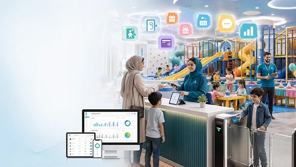 نرم‌افزار بازی‌یار برای مدیریت یکپارچه شهربازی، خانه بازی، پذیرش کودکان، پرداخت، رزرو جشن تولد و گزارش‌های مدیریتی